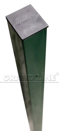 GRAND LINE Столб 62*55*2000мм RAL6005 + заглушка 3 отверстия