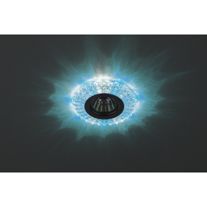 Светильник ЭРА DK LD2 SL/BL декор c голубой светодиодной подсветкой, прозрачный (50/1400) | Б0019200