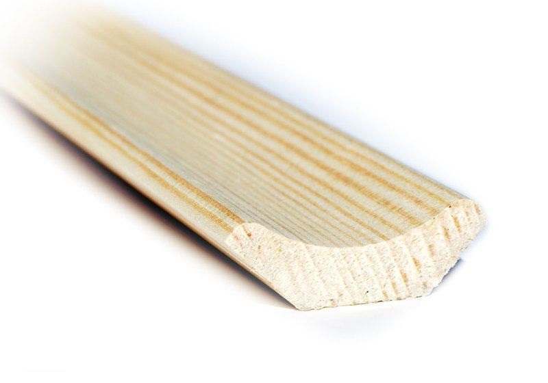 Плинтус деревянный потолочный сосна 2,2м 30 мм