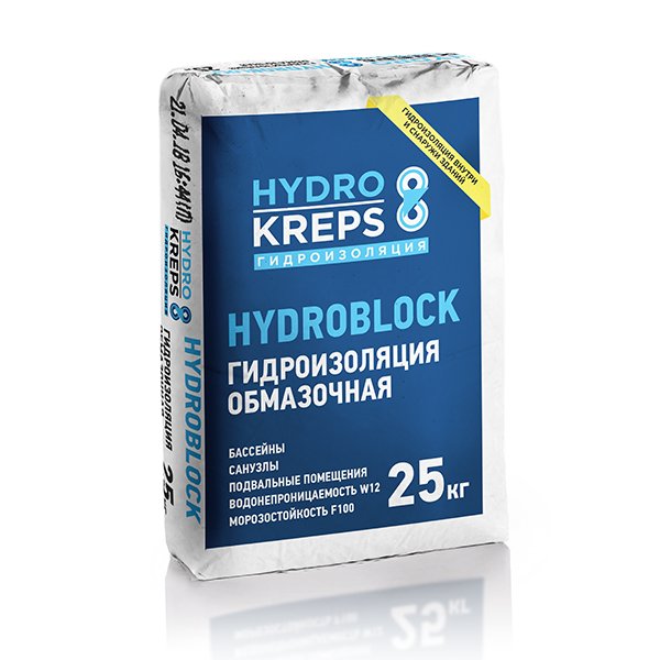 Гидроизоляция цементная КРЕПС HYDROBLOCK 5кг 