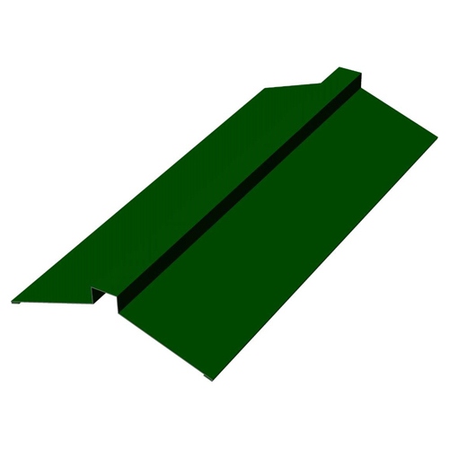 Планка конька плоского 150*150*2000 зеленый мох 
