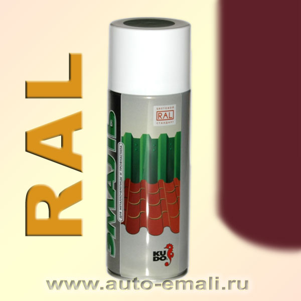 эмаль-аэрозоль алкидная kudo ral-6002 зеленый лист 520 мл.
