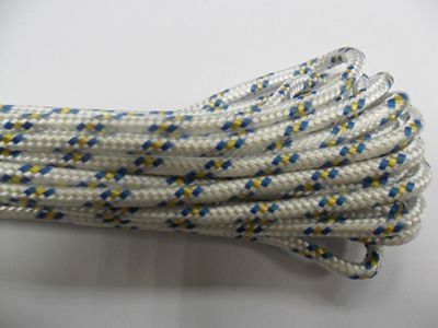 Шнур капроновый плетеный с сердечником 16 пр (4мм Х 10 м) КРАП