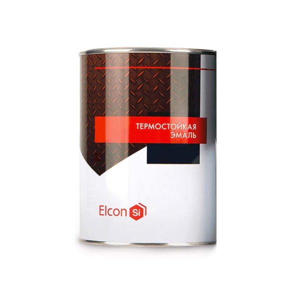 эмаль термостойкая elcon серебристая 0,8 кг700с 