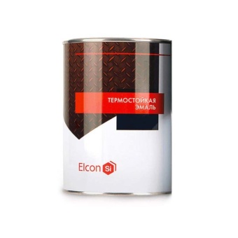 Эмаль термостойкая ELCON  коричневая 0,8 кг 400С